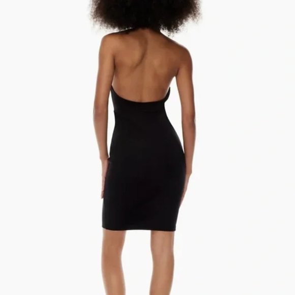TEN by Babaton black dress cross straps halter size Odeon Dress xs - Picture 8 of 8